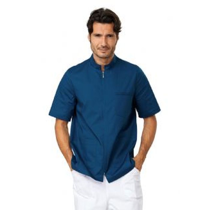 Casacca uomo Nolan, Blu o bianco, modello EASYFIT, manica corta