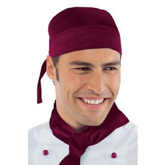 Bandana cuoco bordeaux