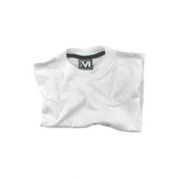 T-shirt girocollo, manica corta, bianco