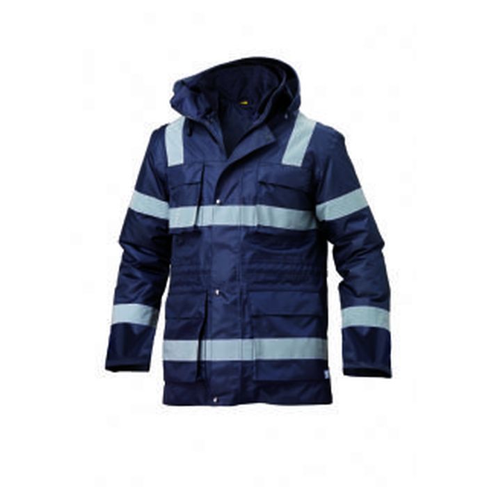 Giaccone Parka Steel,triplo uso, blu