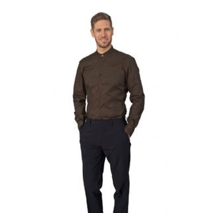Camicia Evan uomo collo coreana elasticizzata  , tg. S/XXXL