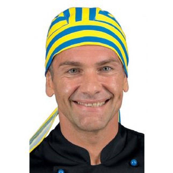 Bandana cuoco Giallo-Blu