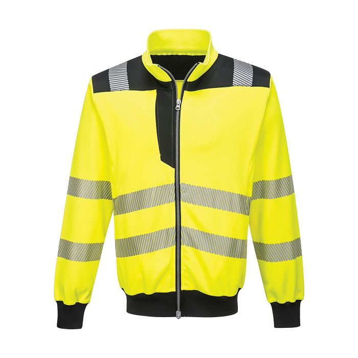 Felpa HI-VIS, alta visibilità, colori giallo e arancio